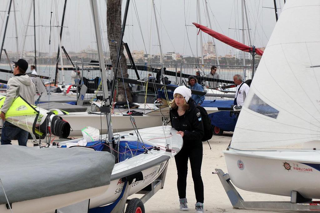 Boat park pre ISAF Sailing World Cup Palma 2014 © Sail-World.com http://www.sail-world.com